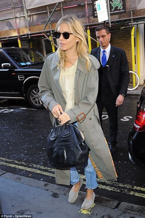 sienna miller burberry coat|sienna miller outfit ideas.